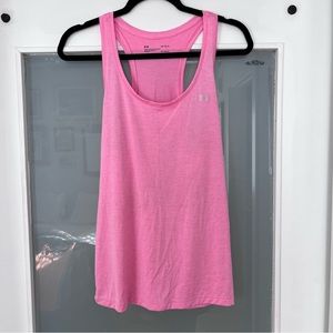 Under Armour Loose Fit Heat Gear Pink Tank Top Size L
